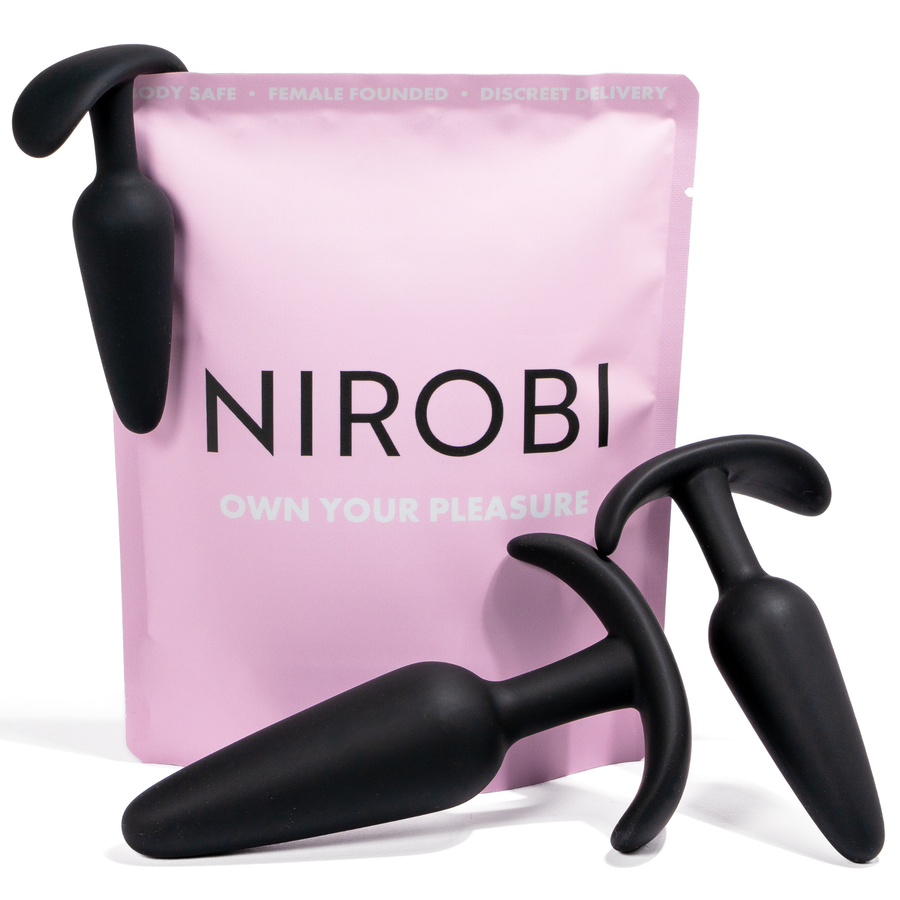 Kit d'entraînement anal – Ensemble d'entraînement pour plug anal débutant (3 tailles en silicone)